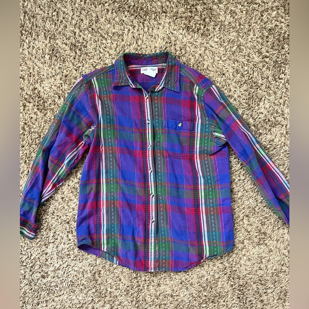 Vintage plaid button up
